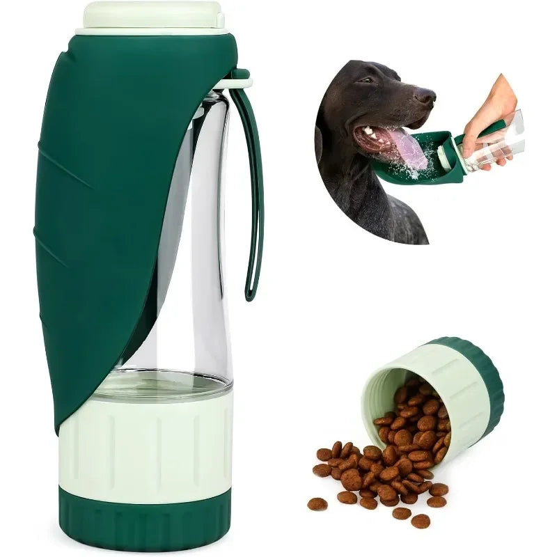 DOGGOSIP – Dé Oplossing voor Hondeneigenaars: Waterfles & Snackhouder  in Één Compact Toestel!